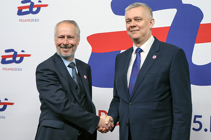 Anders Hall and Tomasz Siemoniak.