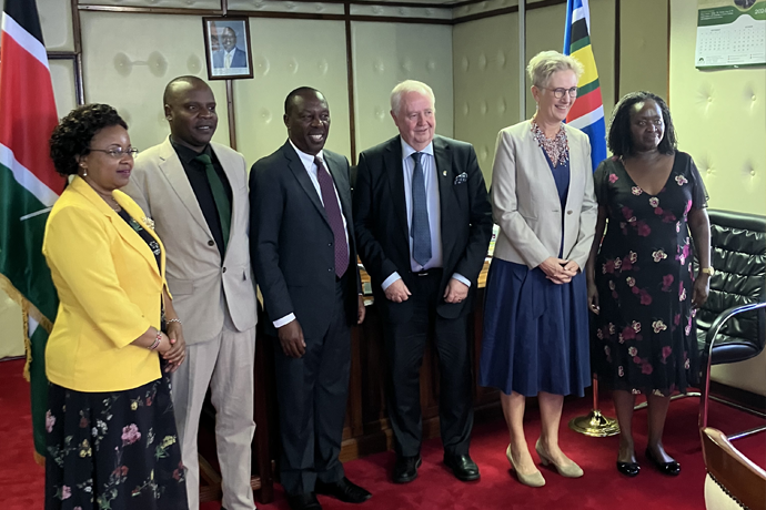 The delegation meets with Kenya’s Principal Secretary for Forestry Gitonga Mugambi