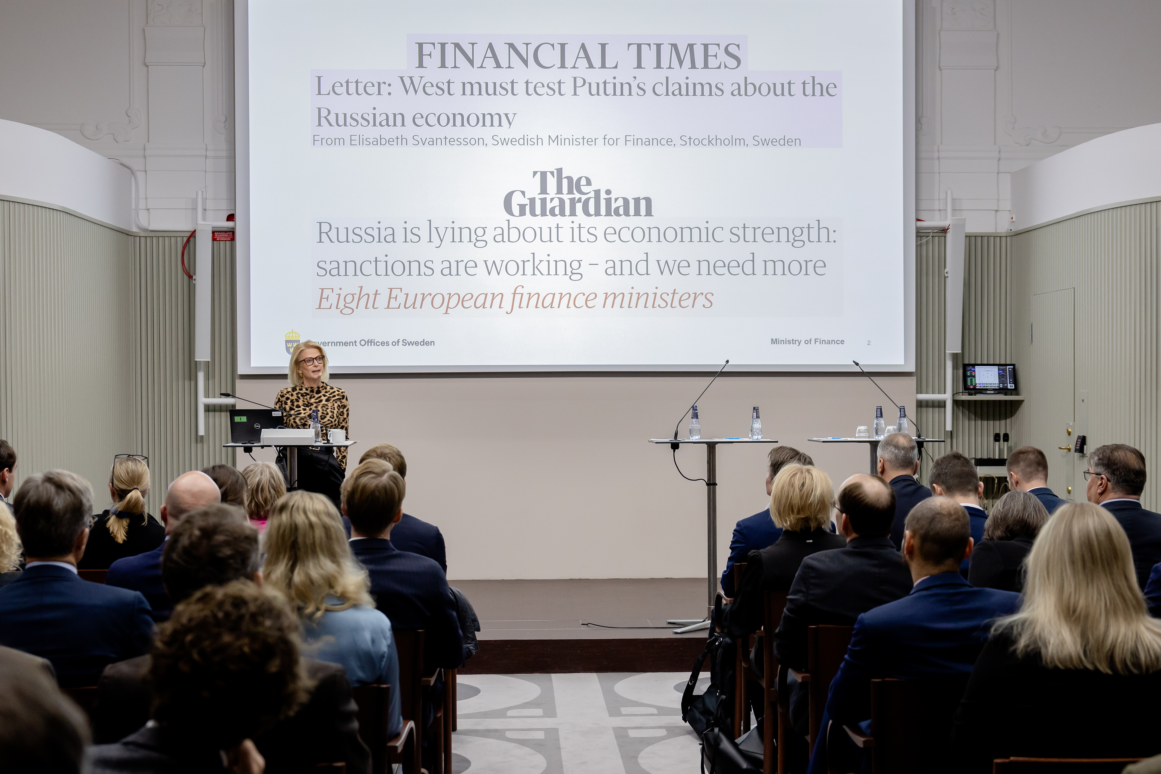 Minister for Finance Elisabeth Svantesson.