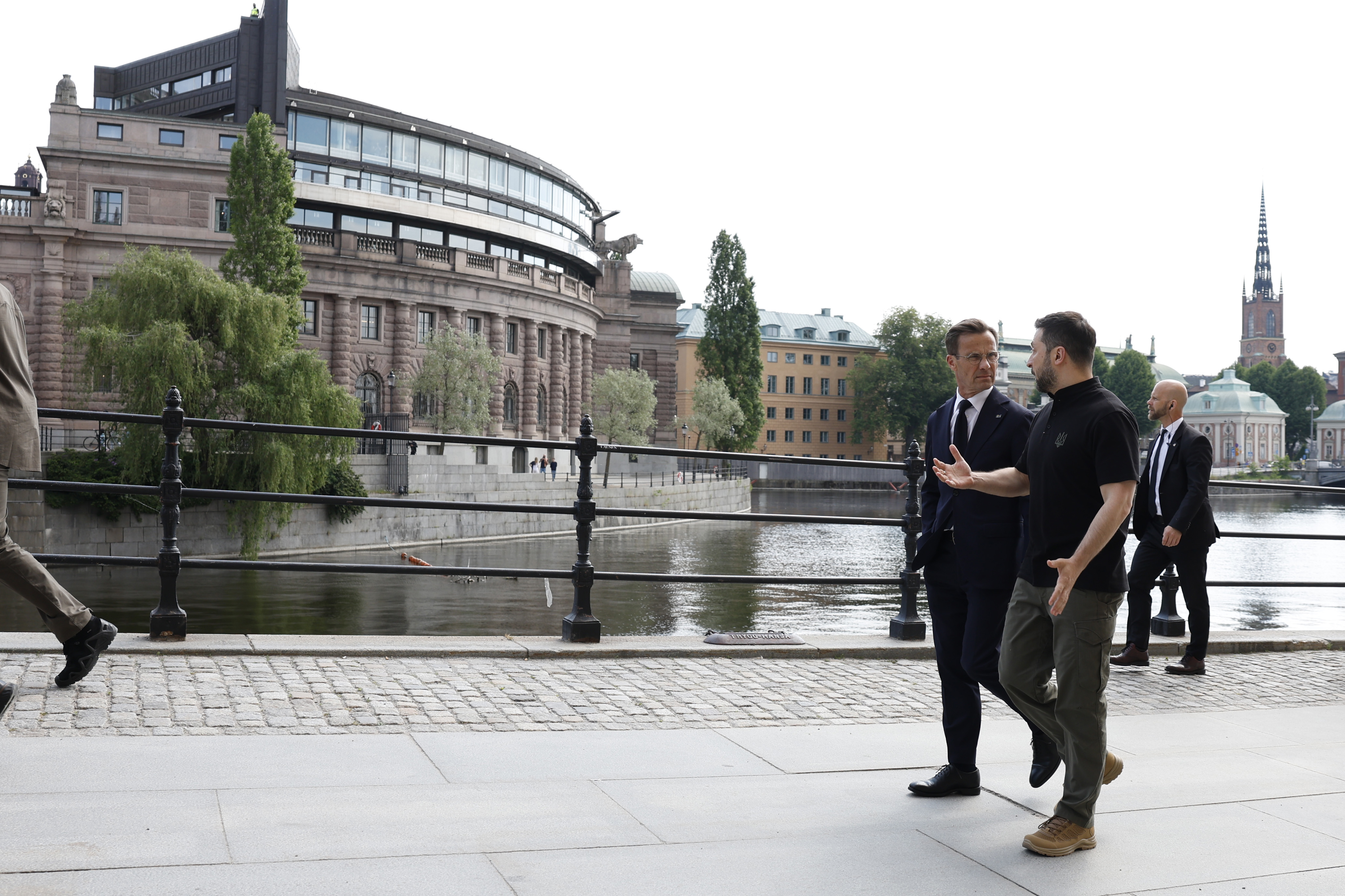 Ukraine’s President Volodymyr Zelenskyy in Sweden to take part in a Nordic-Ukrainian Summit hosted by Prime Minister Ulf Kristersson.